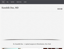 Tablet Screenshot of kaushikdasmd.com